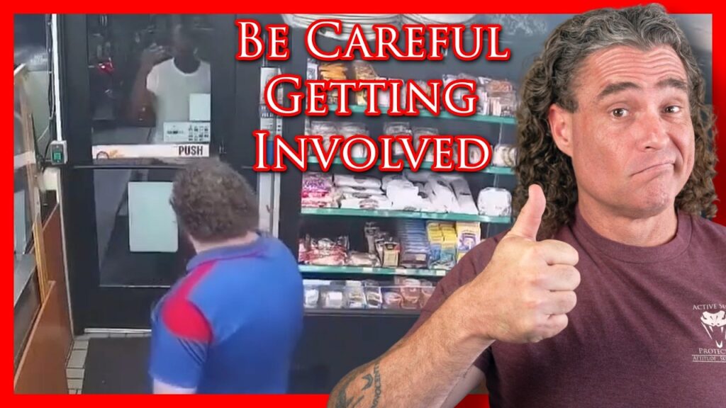 Clerk Steps In To Protect Defenseless Woman From Madman | Active Self Protection