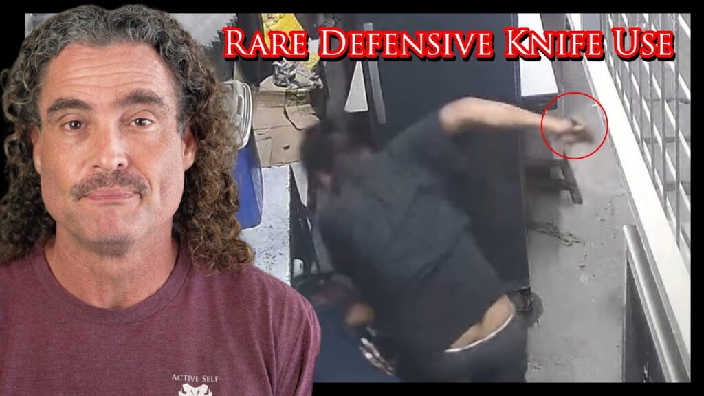 Defensive KNIFE Use Caught On Camera | Active Self Protection